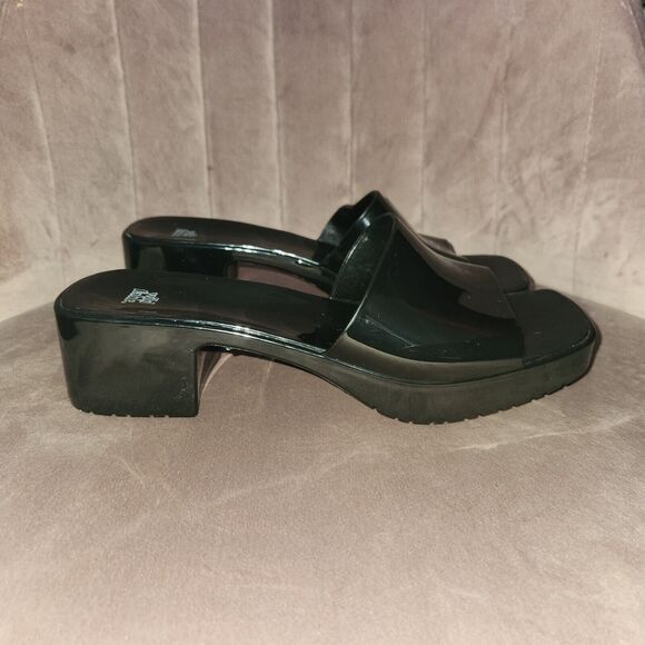 NWT Wild Fable Women's 2" Chunky Block Low Heel Slip On Sandals Open Toe Size 10 - Picture 2 of 5